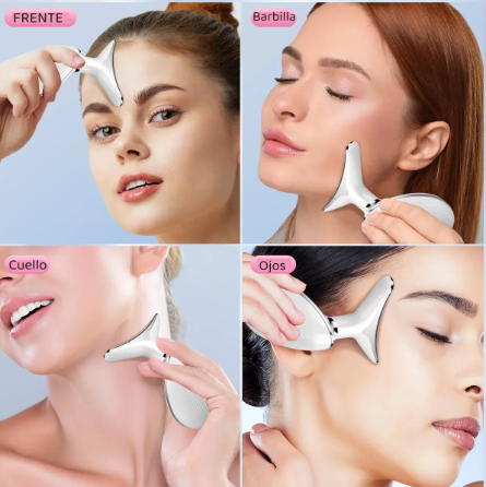 Masajeador Facial Antiedad + Molde de Hielo Facial Reafirmante