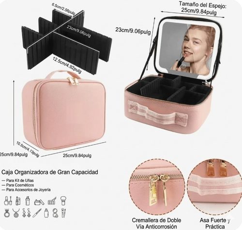 Cosmetiquera con Luz LED