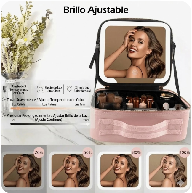 Cosmetiquera con Luz LED