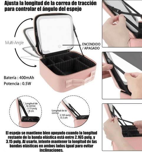 Cosmetiquera con Luz LED