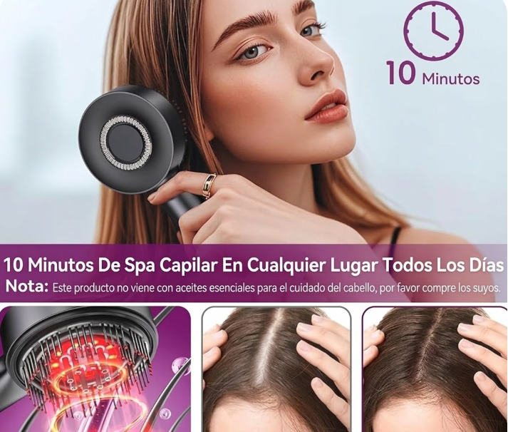 Cepillo Electrico Masajeador Y Vapor