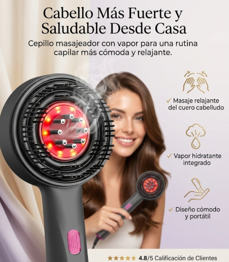 Cepillo Electrico Masajeador Y Vapor