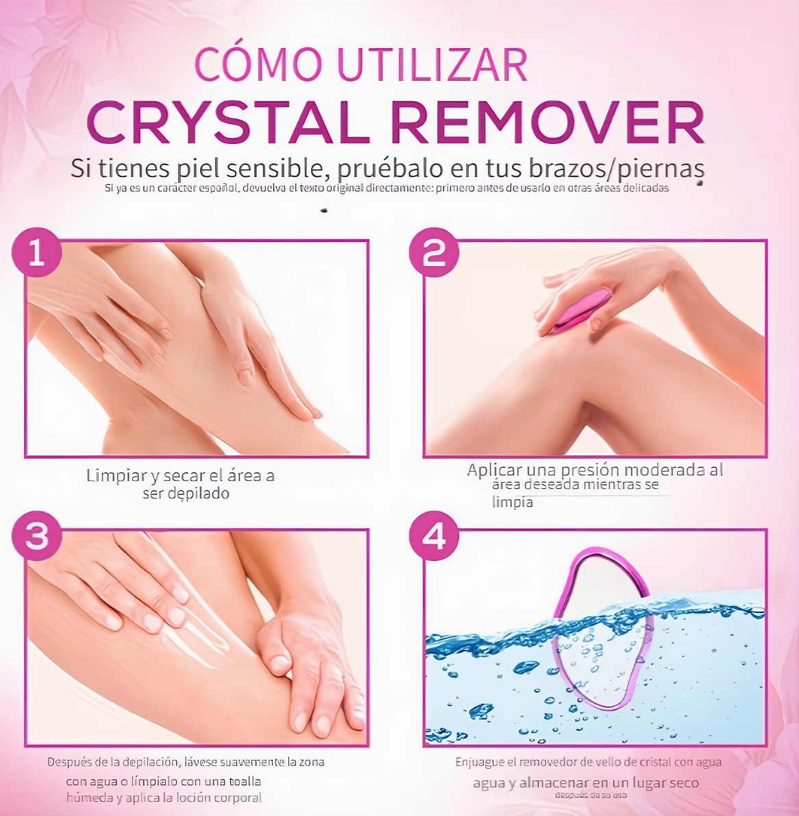 Removedor de Vello de Cristal