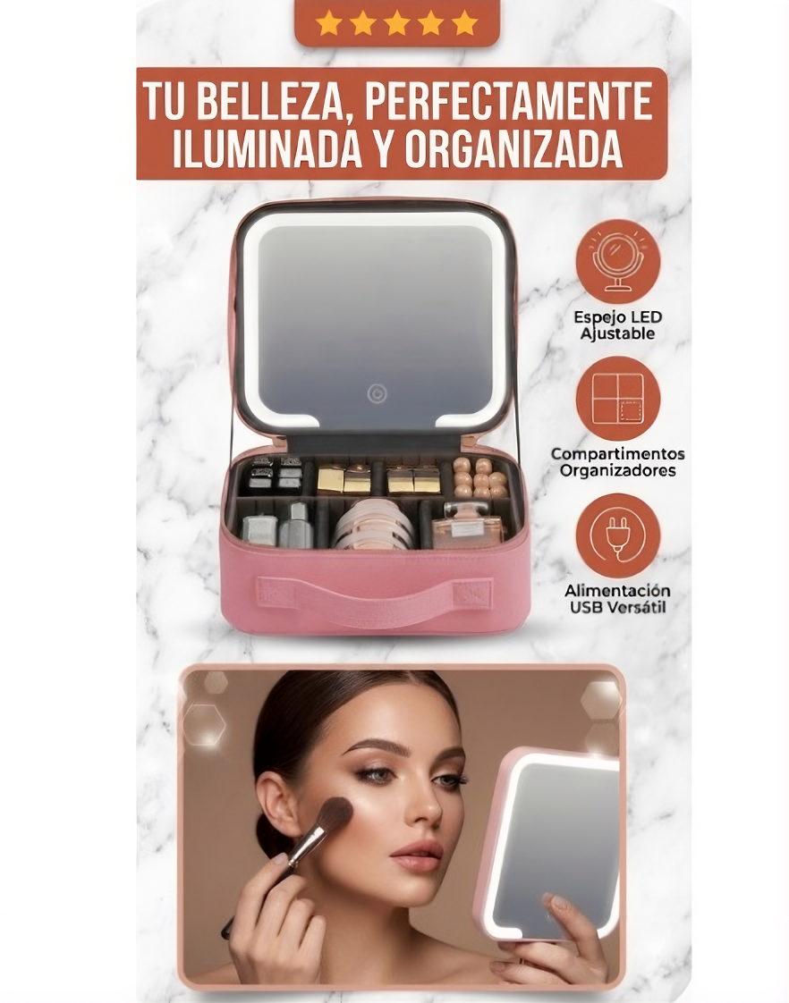 Cosmetiquera con Luz LED